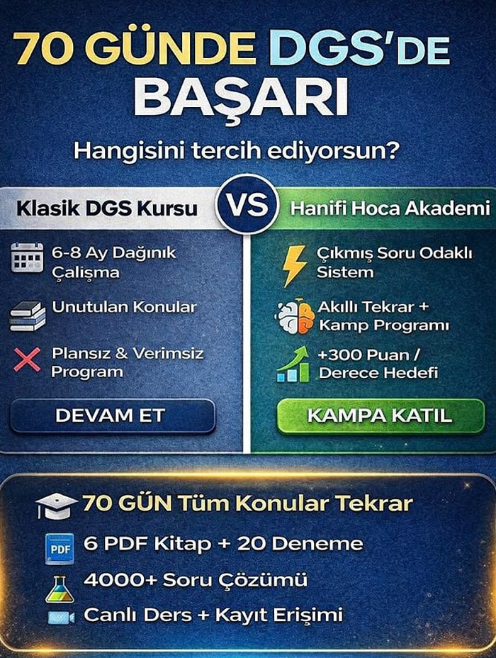 70 Günde DGS Kampı 2026