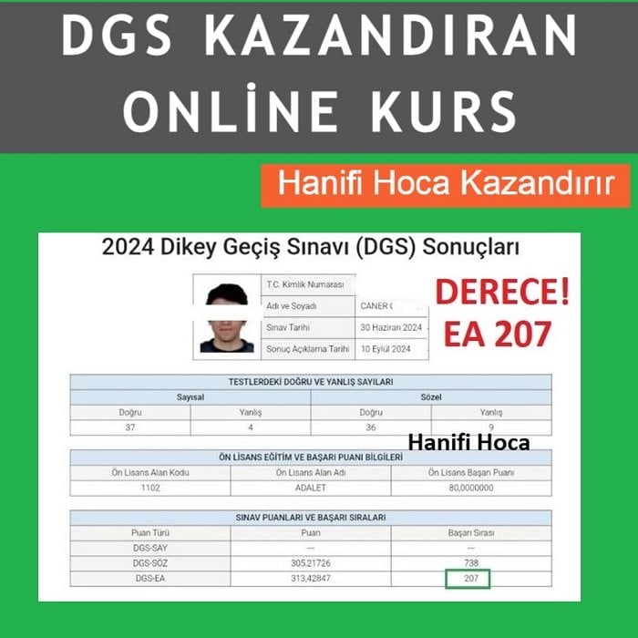 DGS Kazanan Öğrenci – MBA Akademi