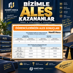 ALES Online Kurs 2027 | 1200 Saat Canlı Ders | Hanifi Hoca - 15 Kitap + 30 Deneme