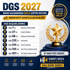 DGS Online Kurs 2027 | 1200 Saat Canlı Ders, 15 Kitap, 30 Deneme + Rehberlik ve Düzenli Takip