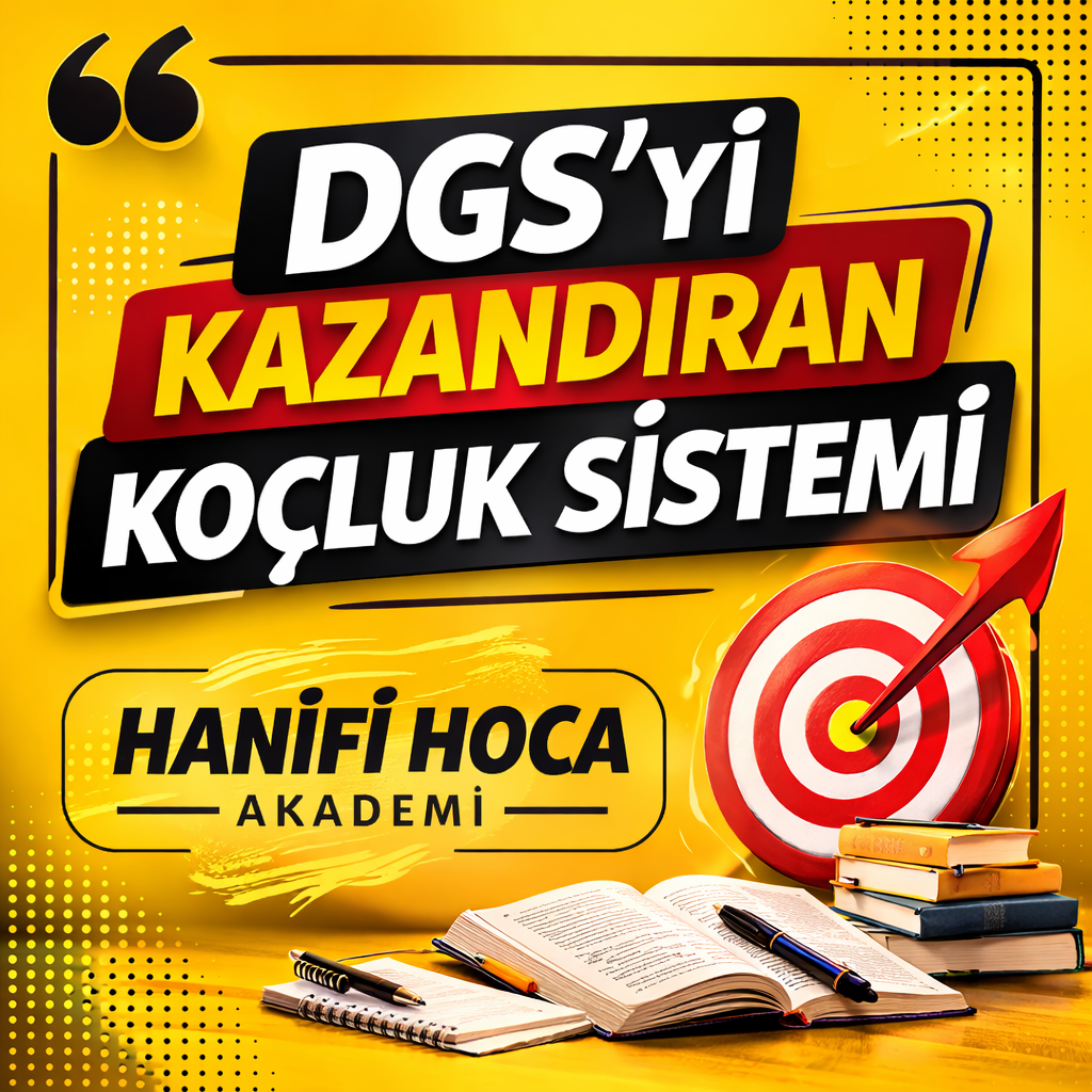 2027 DGS Koçluk Paketleri | Kişiye Özel Rehberlik + Özel Ders