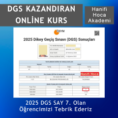 2027 DGS Koçluk Paketleri | Kişiye Özel Rehberlik + Özel Ders
