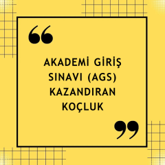 AGS Koçluk - Akademi Giriş Sınavı (1 Aylık) KONTENJAN DOLU