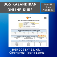 DGS Online Sayısal Yetenek Kursu 2027 | (Temel ve İleri Matematik)