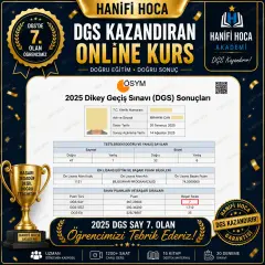 2027 DGS Canlı Kurs - Online DGS Kursu (Premium Paket + Kişiye Özel Koçluk Sistemi)