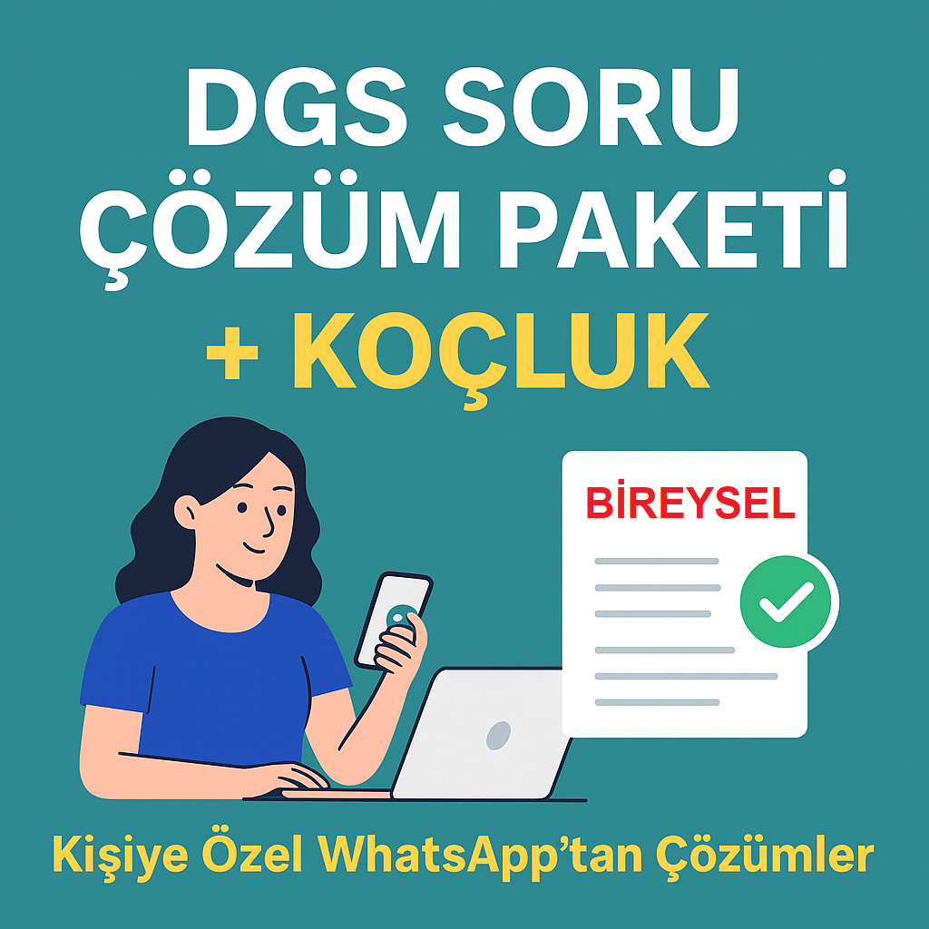 DGS SORU ÇÖZÜM PAKETİ