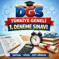 2027 DGS TÜRKİYE GENELİ 1. DENEME SINAVI (PDF)
