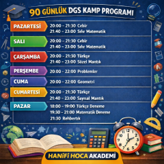2026 DGS Üç Aylık Full Tekrar Kampı | 6 PDF Kitap ve 20 Deneme