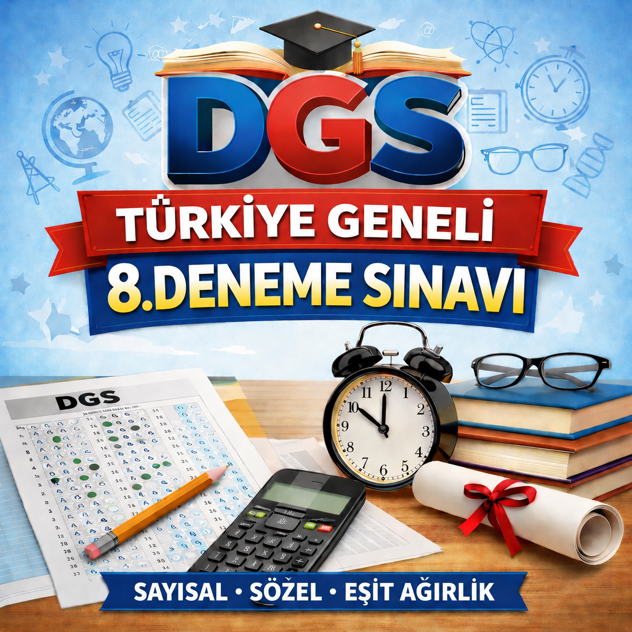 2026 DGS TÜRKİYE GENELİ 8. DENEME SINAVI (PDF)