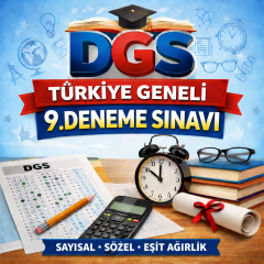 2026 DGS TÜRKİYE GENELİ 9. DENEME SINAVI (PDF)